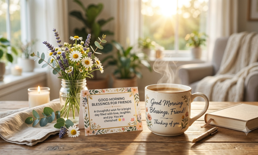 Good Morning Blessings for Friends – AI-Generated Ideas make image