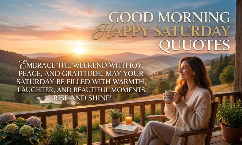 Good Morning Happy Saturday Quotes