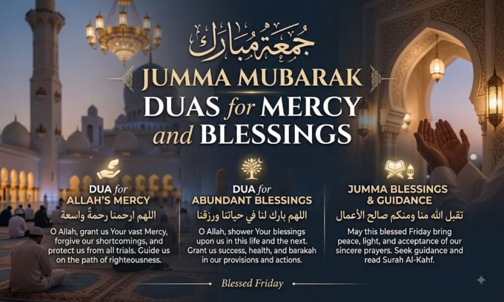 Jumma Mubarak Duas for Mercy and Blessings