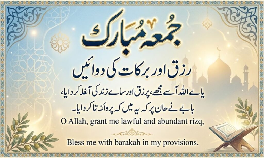 Jumma Mubarak Duas for Rizq and Abundance