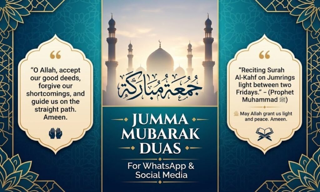 Jumma Mubarak Duas for WhatsApp and Social Media