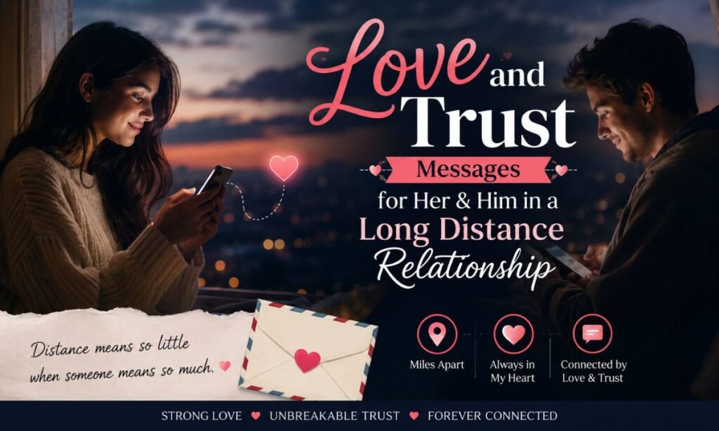 Love and Trust Messages for Her & Him in a Long Distance Relationship