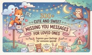 300+ Cute and Sweet Missing You Message For Loved Ones