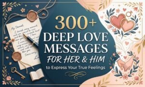 300+ Deep Love Messages for Her & Him to Express Your True Feelings