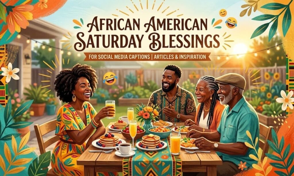 African American Saturday Blessings for Social Media Captions