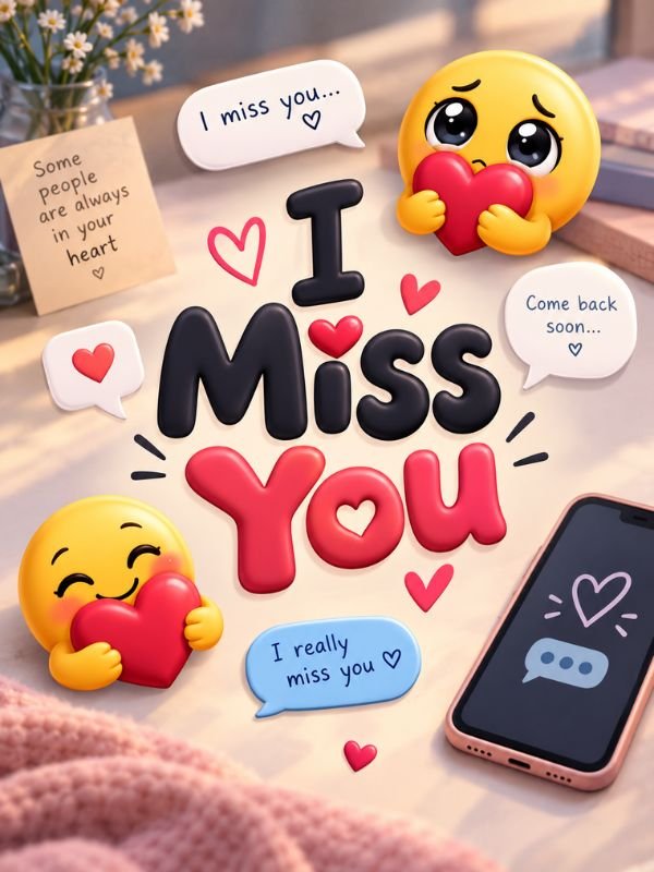 I Miss You Emoji Texts
