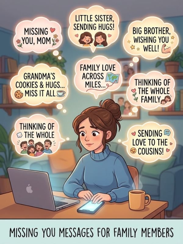 Missing You Messages for Family Members