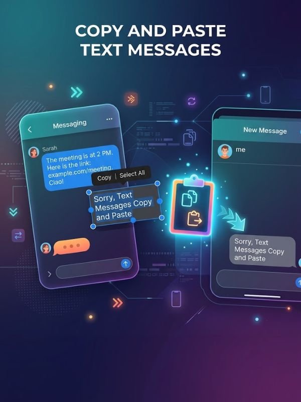 Sorry, Text Messages Copy and Paste